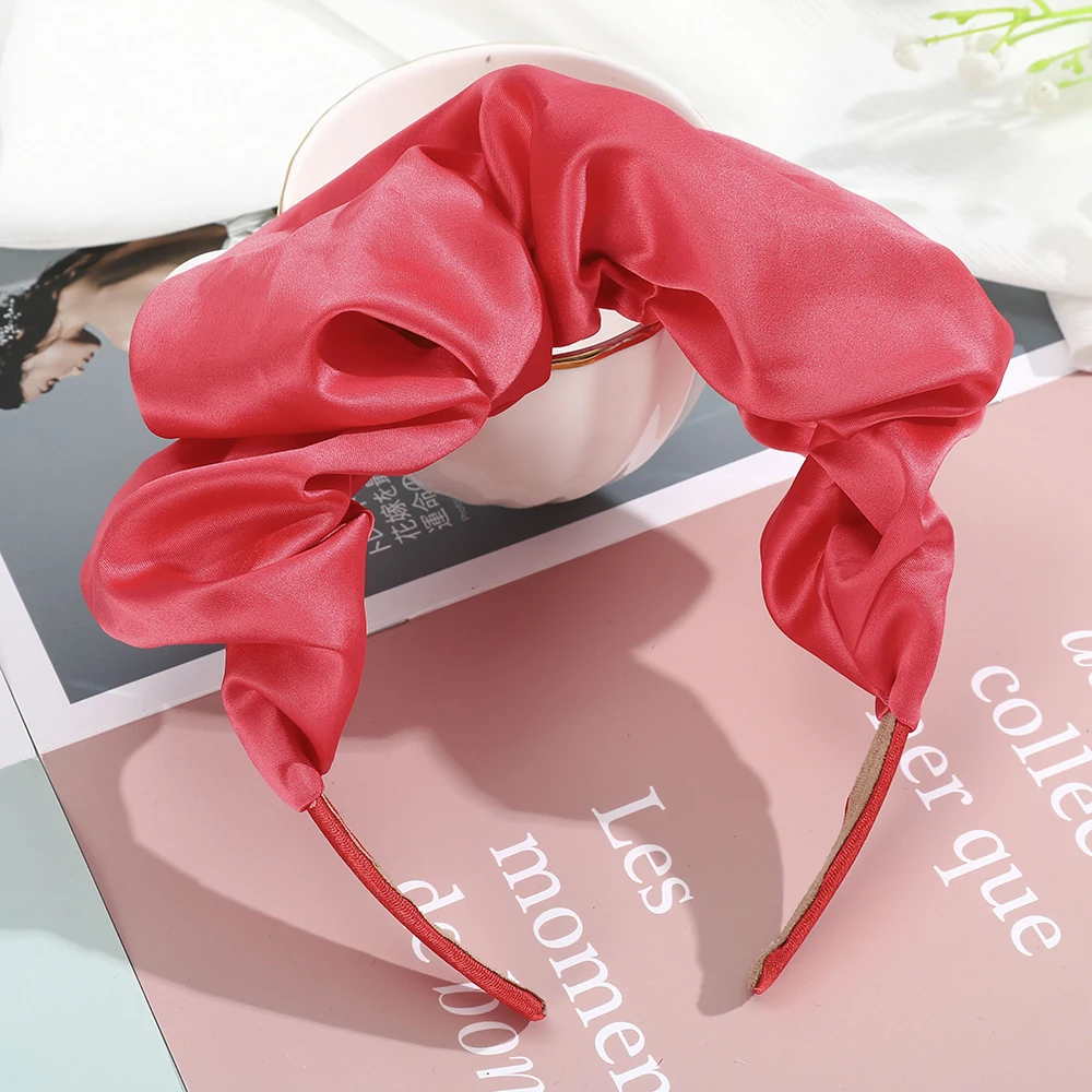 Ободок для волос Haimeikang Женский модный осенний обруч с плиссированной повязкой