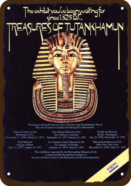 

Модель 1977 года, винтажная копия металлической вывески Кинг тутанхамун для мамы