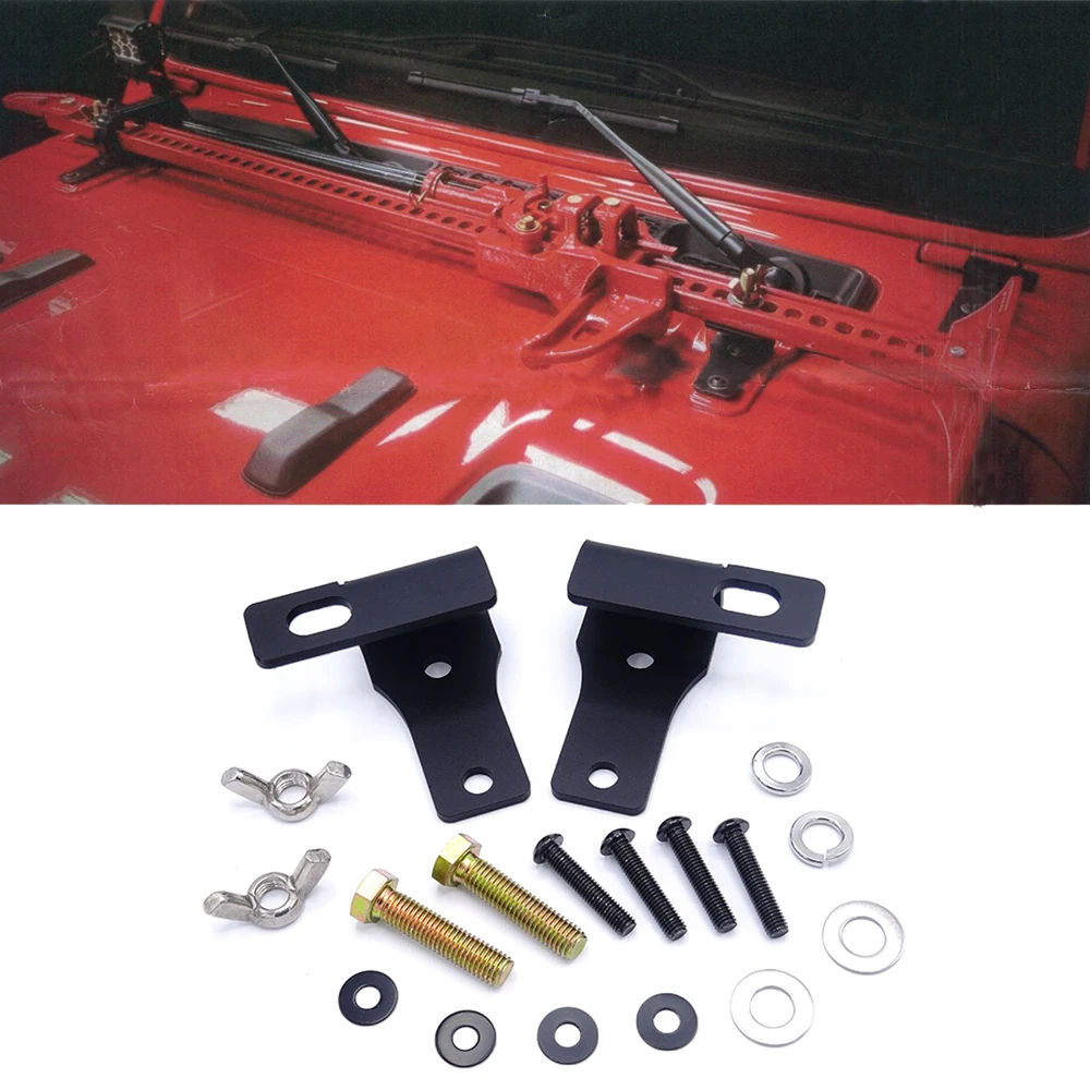 Hi-Lift Jack верхний кронштейн капота для Jeep Wrangler JL 2018-2021 | Автомобили и мотоциклы