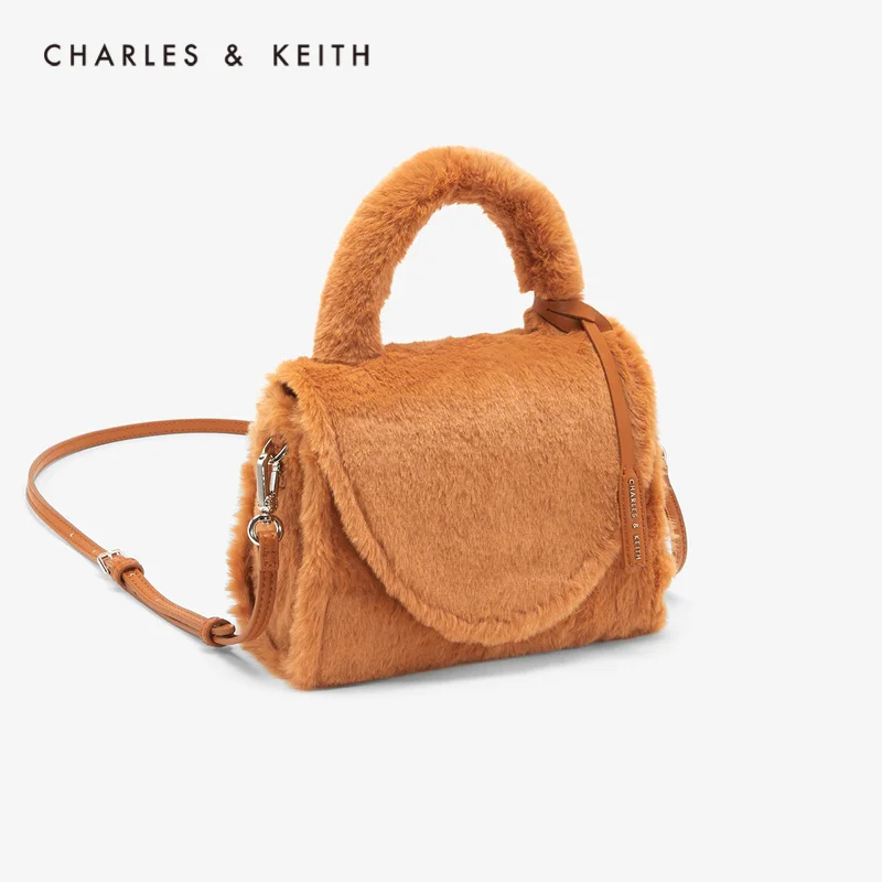 CHARLES＆KEITH Новинка 2020CK2-50781020Женская Cумка на плечо с Откидной крышкой Плюшевый верх