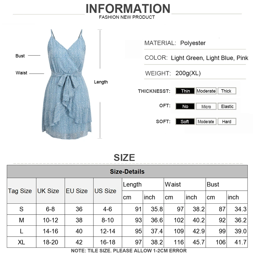 

Women sexy Leopard Suspender Dress Summer V-Neck Chiffon Cascading Ruffle Print High Waist Spaghetti Strap Beach Mini Dress D30