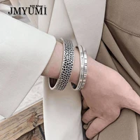 jmyumi 925 sterling silver trendy bangles bracelet for women creative vintage handmade english letter party jewelry gifts