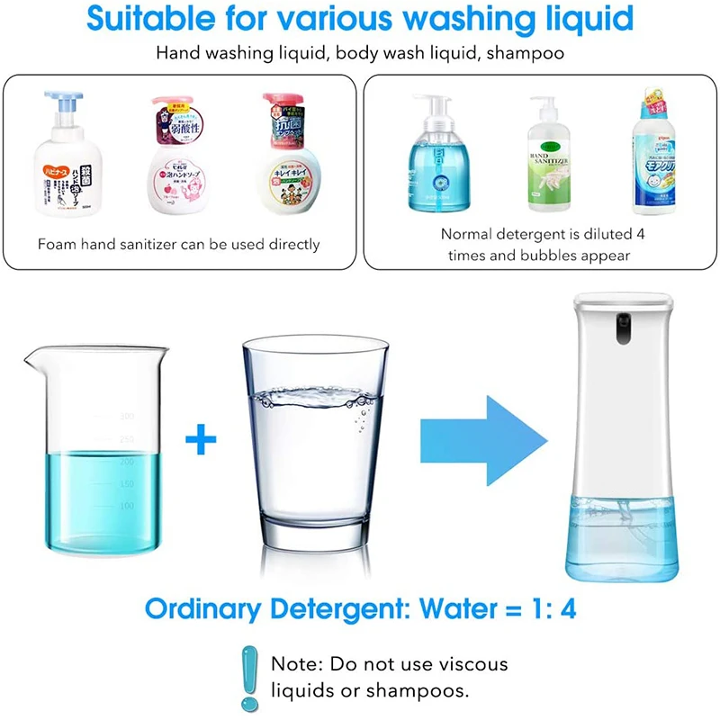 enchen automatic touchless foam soap dispenser with infrared motion sensor 280ml foam soap dispenser for bathroom kitchen free global shipping