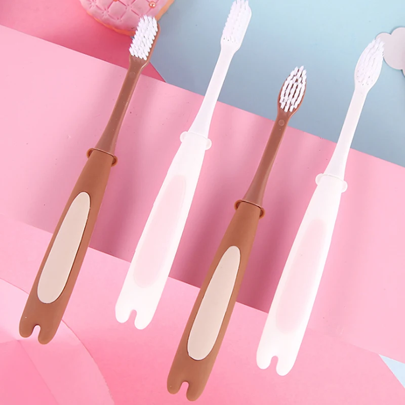 Baby Soft-bristled Toothbrush Cartoon Animal Tooth Cleaner Kids Training Dental Care Child Teeth Brushes | Мать и ребенок