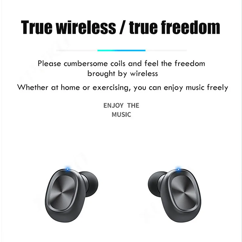 

B9 TWS Bluetooth Earphones Wireless Headphones With Microphone Sports Waterproof Touch Control Wireless Headsets Earbuds Phone