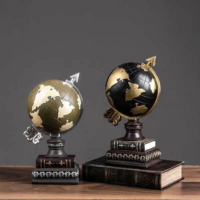 Ретро-украшения из смолы в виде глобуса | Дом и сад