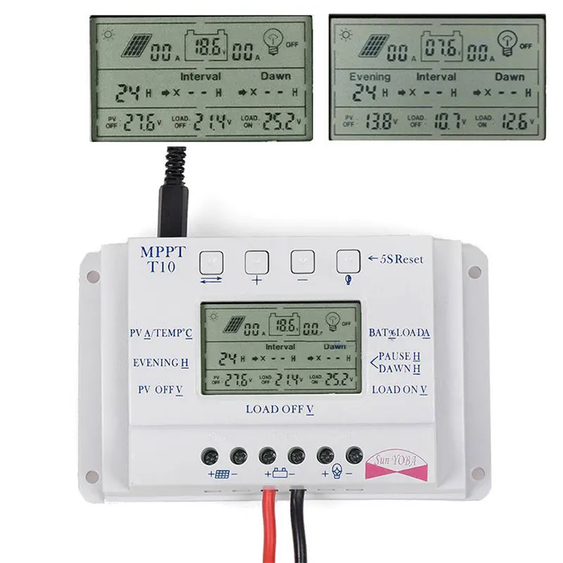 

Solar controller 12V24V USBT10/T2O/T30/T40 LCD screen displayEasy operation interface
