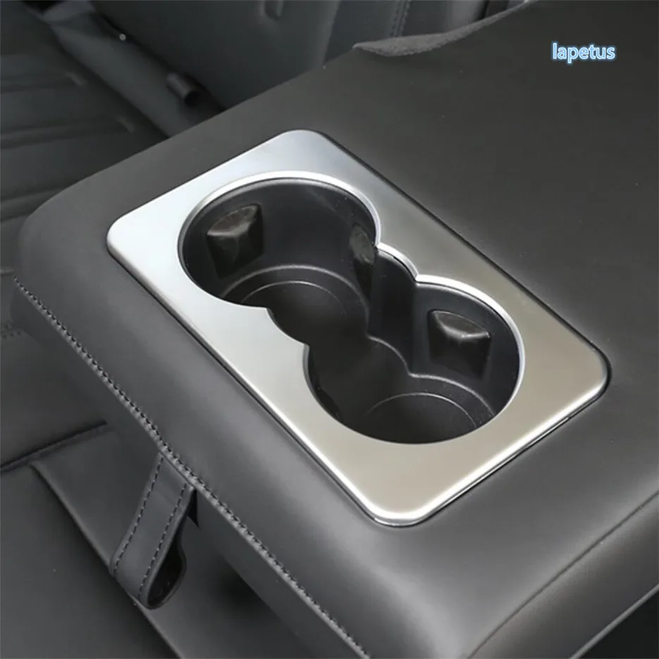 

Lapetus Rear Seat Water Cup Holder Cups Cover Interior Trim Molding Strip ABS 1Pcs Fit For Land Rover Defender 110 2020 2021