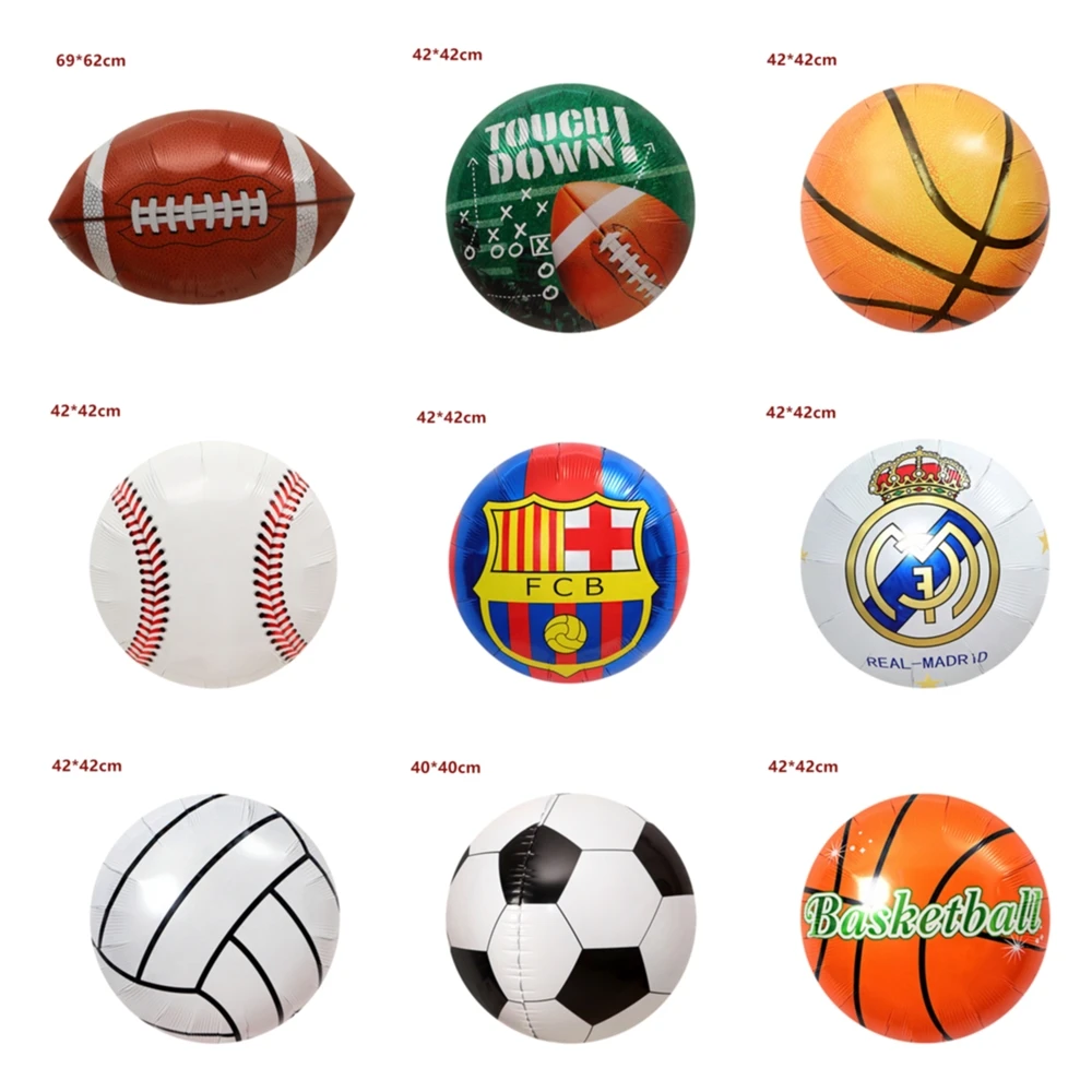 Гелиевые фольгированные Globos шары в виде футбольных мячей украшения для дня