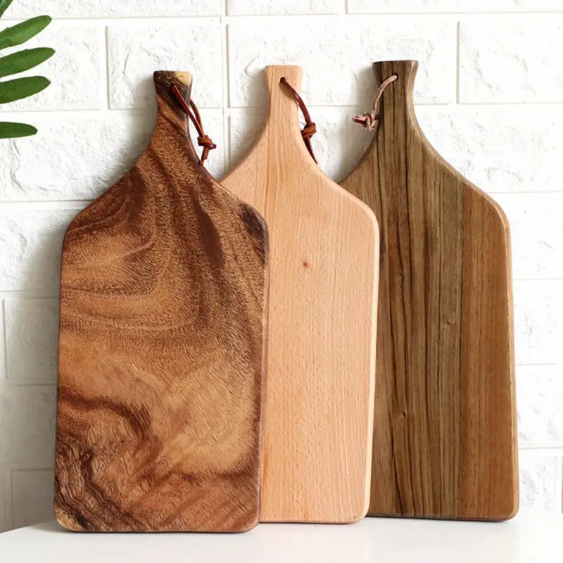 Прямоугольный деревянный поднос сервировочный в японском стиле твердая тарелка