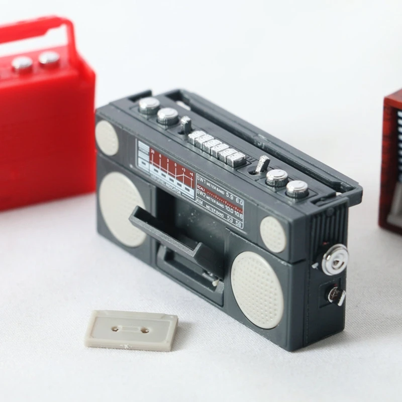 1:12 миниатюрная магнитола в стиле ретро для кукольного домика детская игрушка