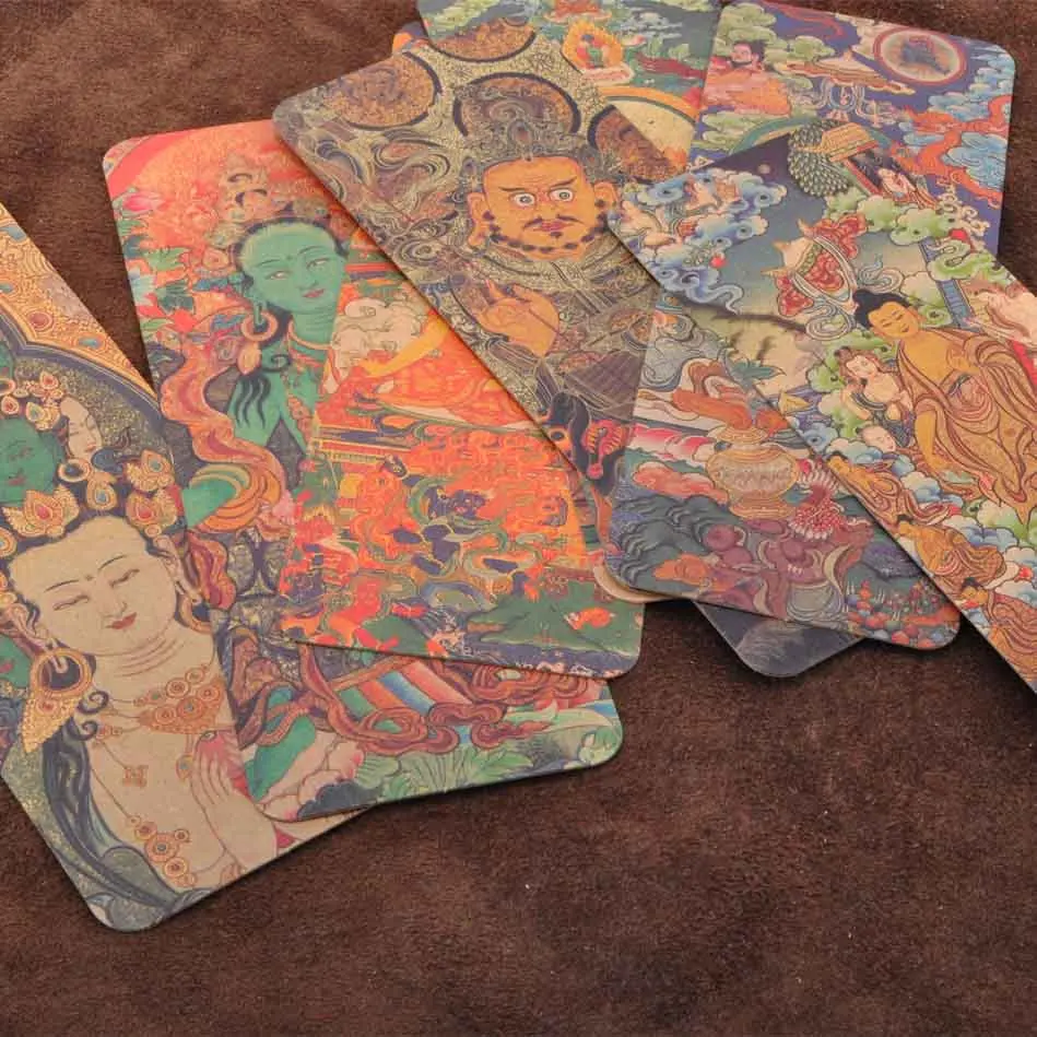 8 шт./компл. картонная книга Тибета Тханг-га креативный китайский стиль держатель