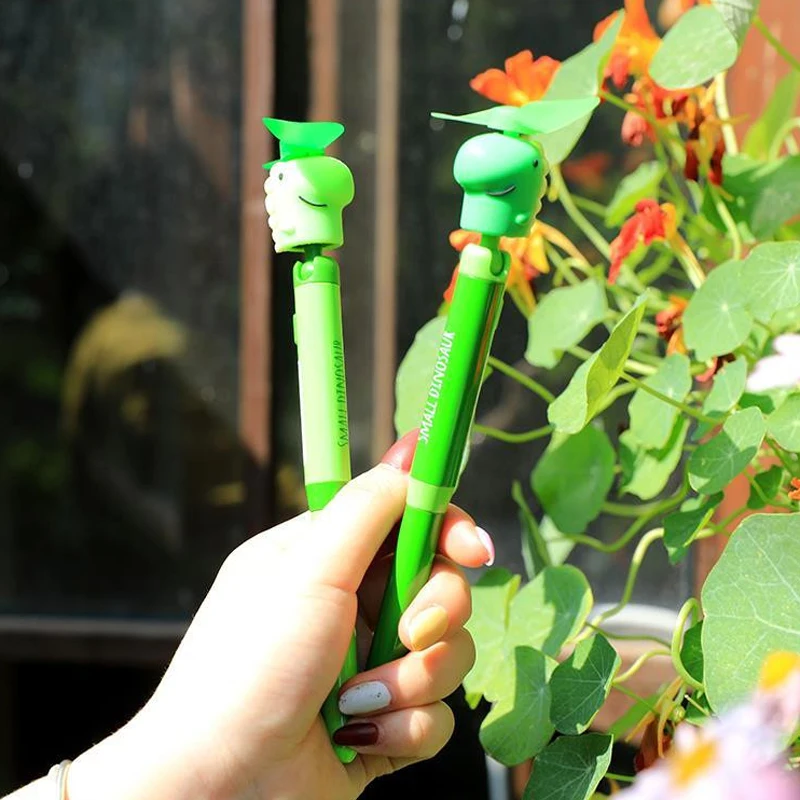 Прекрасный динозавр Вращающийся вентилятор гелевые ручки школьные офисные