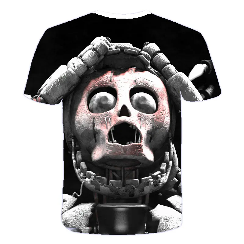 Летняя одежда для мальчиков футболка с коротким рукавом и забавная 3D