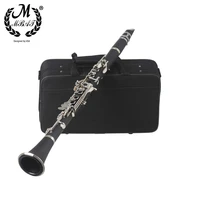m mbat black clarinet b flat 17 key high quality woodwind instrument bakelite clarinet with box cleaning cloth music accessories