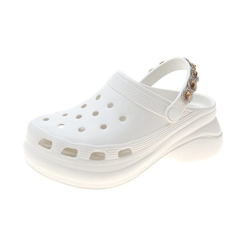 Spring 2021 All-Match Platform Non-Slip Hole Shoes Women's Fashion One-Foot Beach Comfortable Sandals And Slippers | Обувь