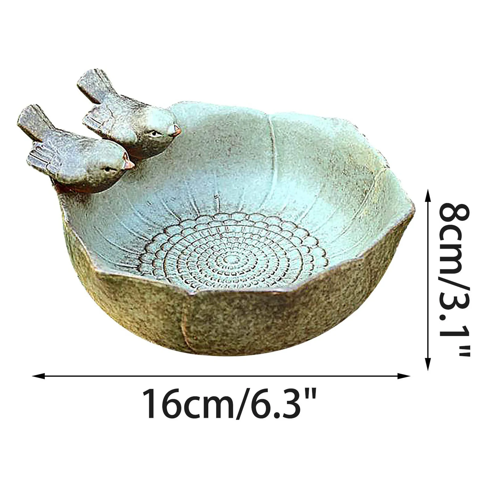 

Bird Feeder Yard Ceramic Bird Feeding Bowl Toy For Garden Decor The Bird Feeder Is Made Of Premium Quality Materials