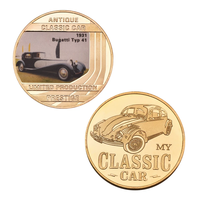 coin 5 WR старинные классические автомобильные золотые коллекционные монеты с держателем Cion памятная металлическая монета медаль сувенирный подарок набор дропшиппинг - Цвет: coin 5