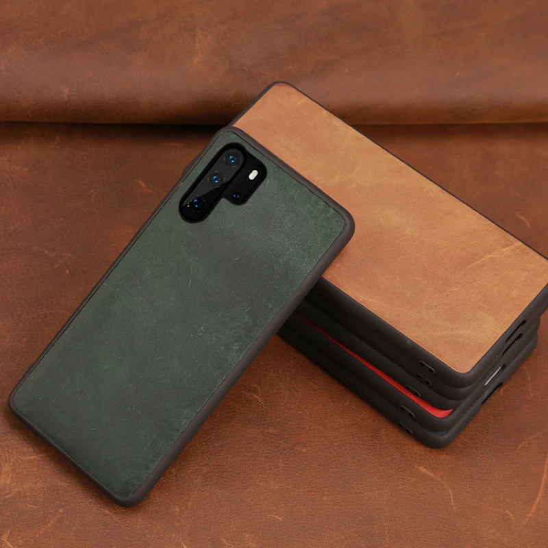 Чехол для телефона из воловьей кожи для huawei P20 P30 lite mate 10 20 Pro Y9 P smart чехол Crazy Horse для Honor 8X9 10 20 lite чехол