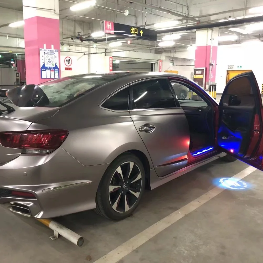 Металлическая матовая серая пленка для кузова автомобиля 2 шт. 50*150 см виниловая с