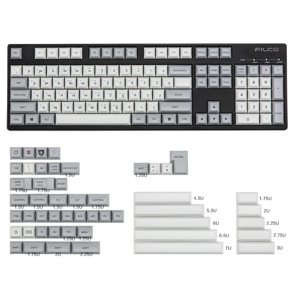 Npkc dsa keycap dye subbed Elf буквы для механической клавиатуры 154