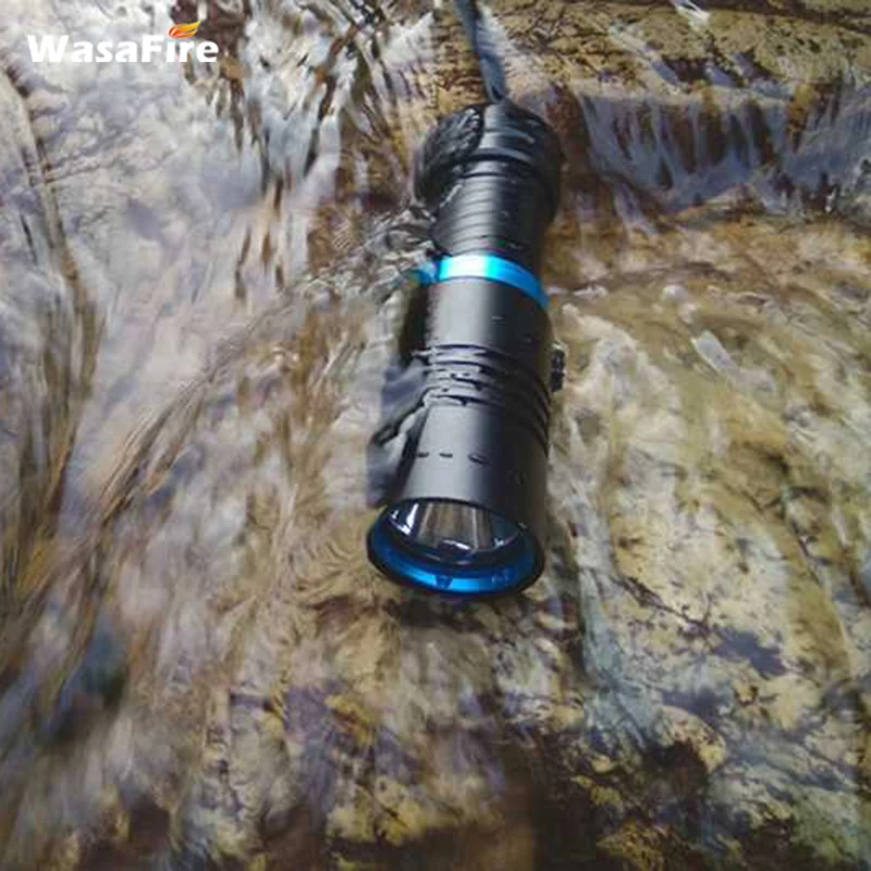 XM-L2 светильник-вспышка для дайвинга водонепроницаемый светодиодный фонарь
