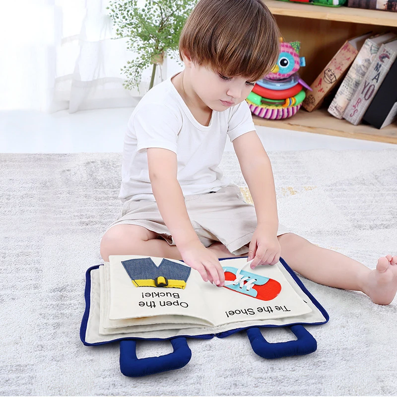 

Cloth Book Busyboard Basic Life Skills Montessori Educational Toys For Kids 2 To 4 Years Old Early Learning Aids Diy Child Games