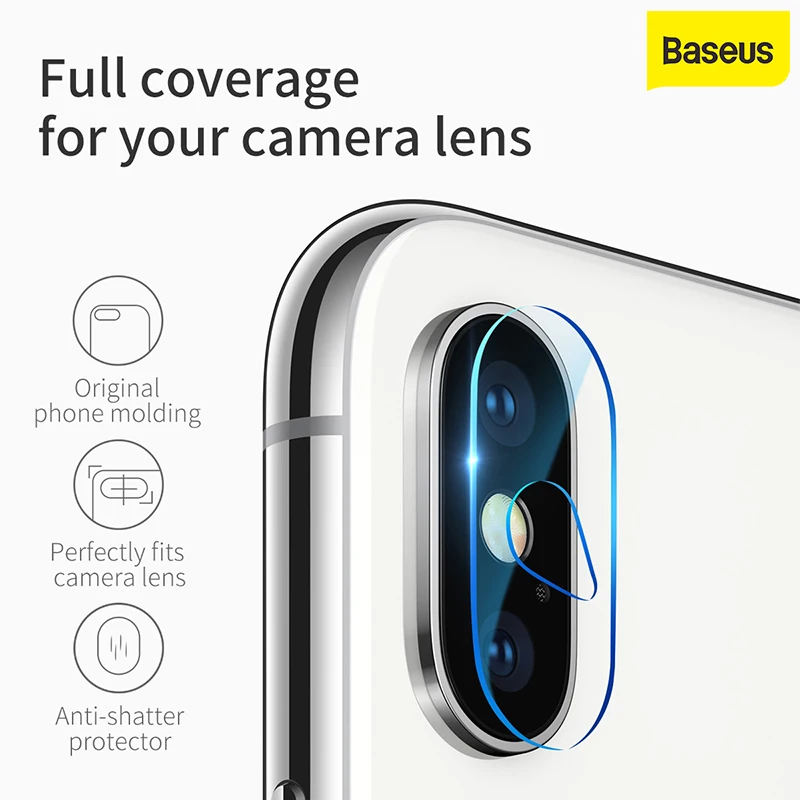 Baseus utral тонкая задняя крышка для телефона защитное закаленное стекло iPhone X