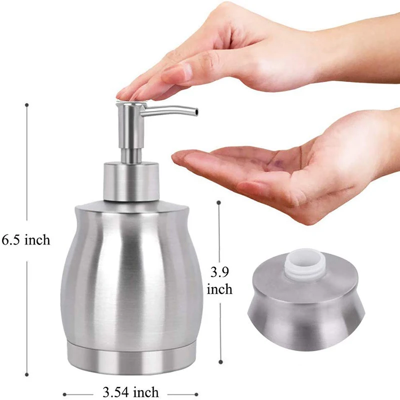 Столешница из нержавеющей стали диспенсер для мыла Prime 390 мл бутылка жидкости