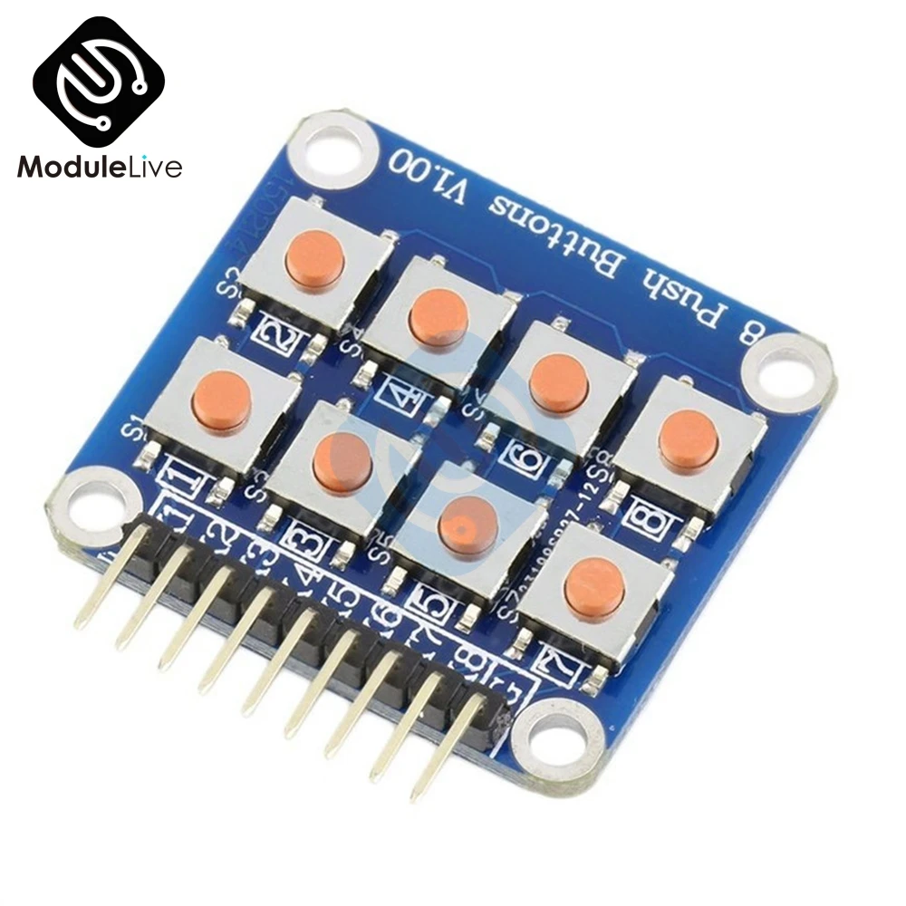 2x4 клавиатура 4x2 8 кнопочных кнопок V1.00 клавишная плата матрица кнопка для Arduino AVR PIC