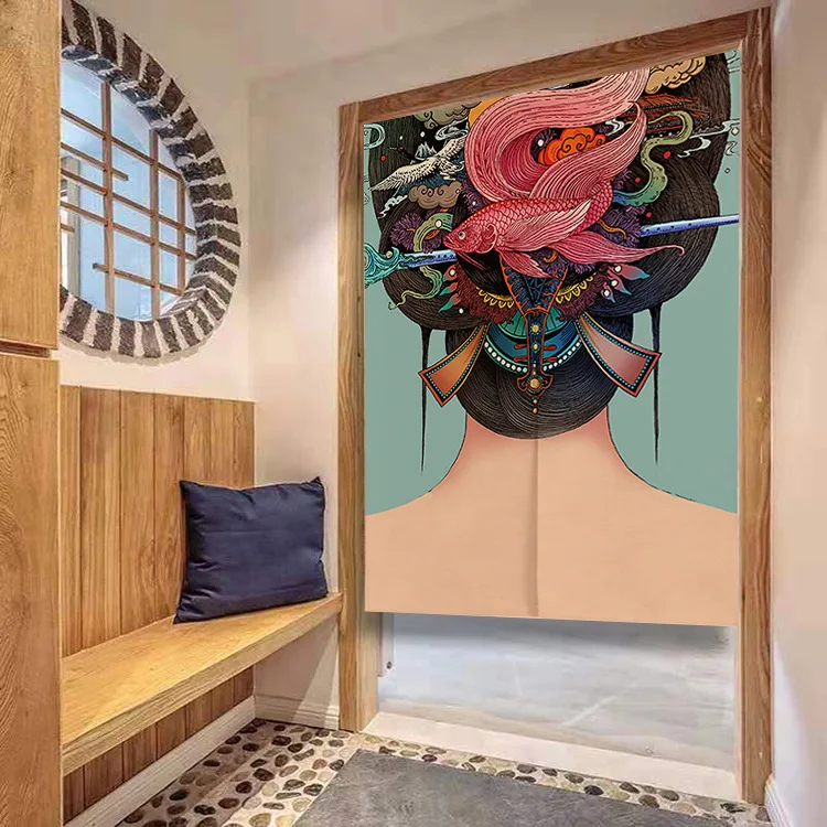 Занавеска для дверей и ресторанов в японском стиле декоративная занавеска