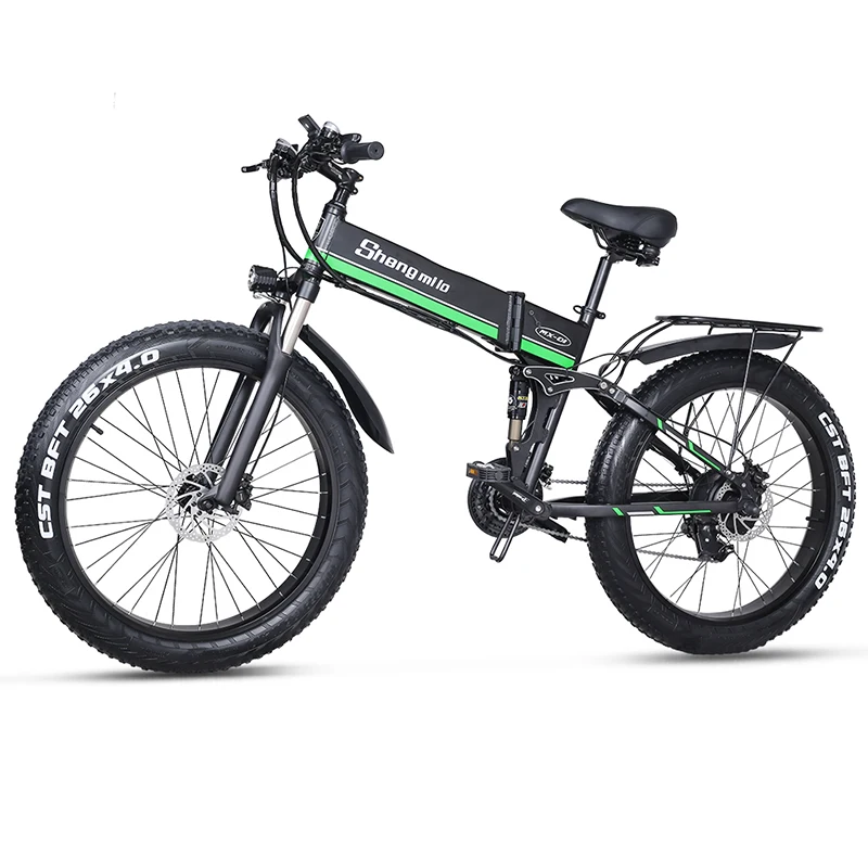 Preise Sheng Milo Elektrische Fahrrad Fett Reifen 26 Zoll Motorrad E Bike 1000w 48v Elektrische Neue Muster Folding Berg Ebike