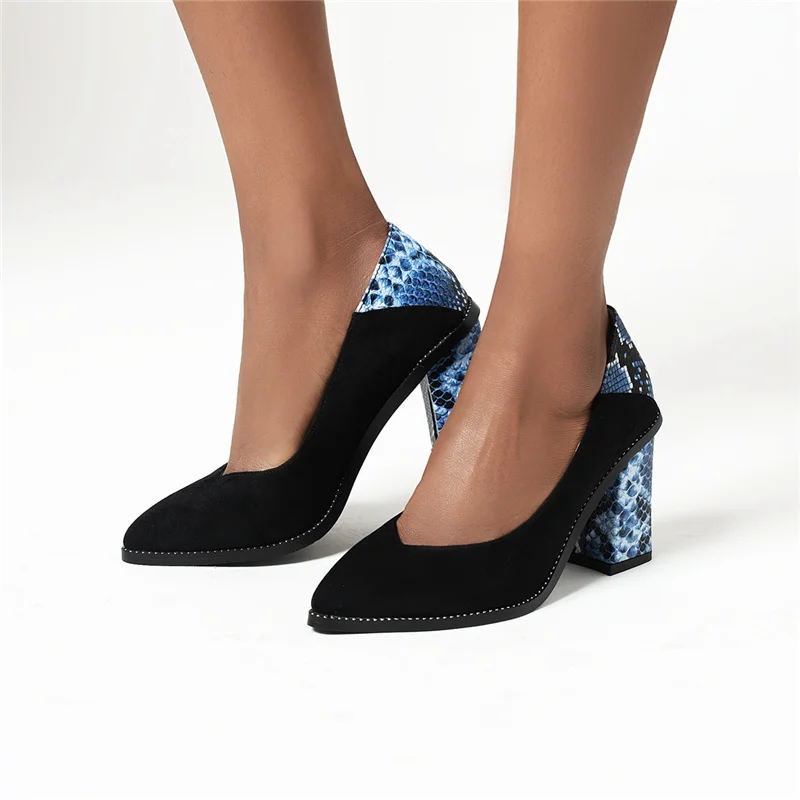 Туфли лодочки женские замшевые дизайнерская обувь на высоком каблуке