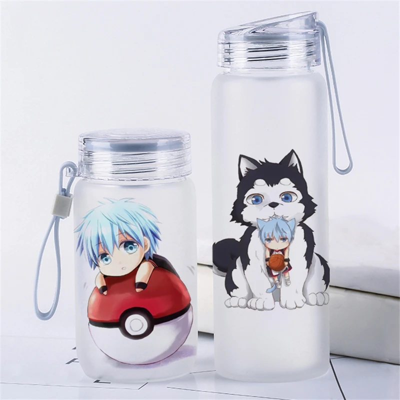 1 шт. новая портативная стеклянная бутылка для воды Kuroko без баскетбола с