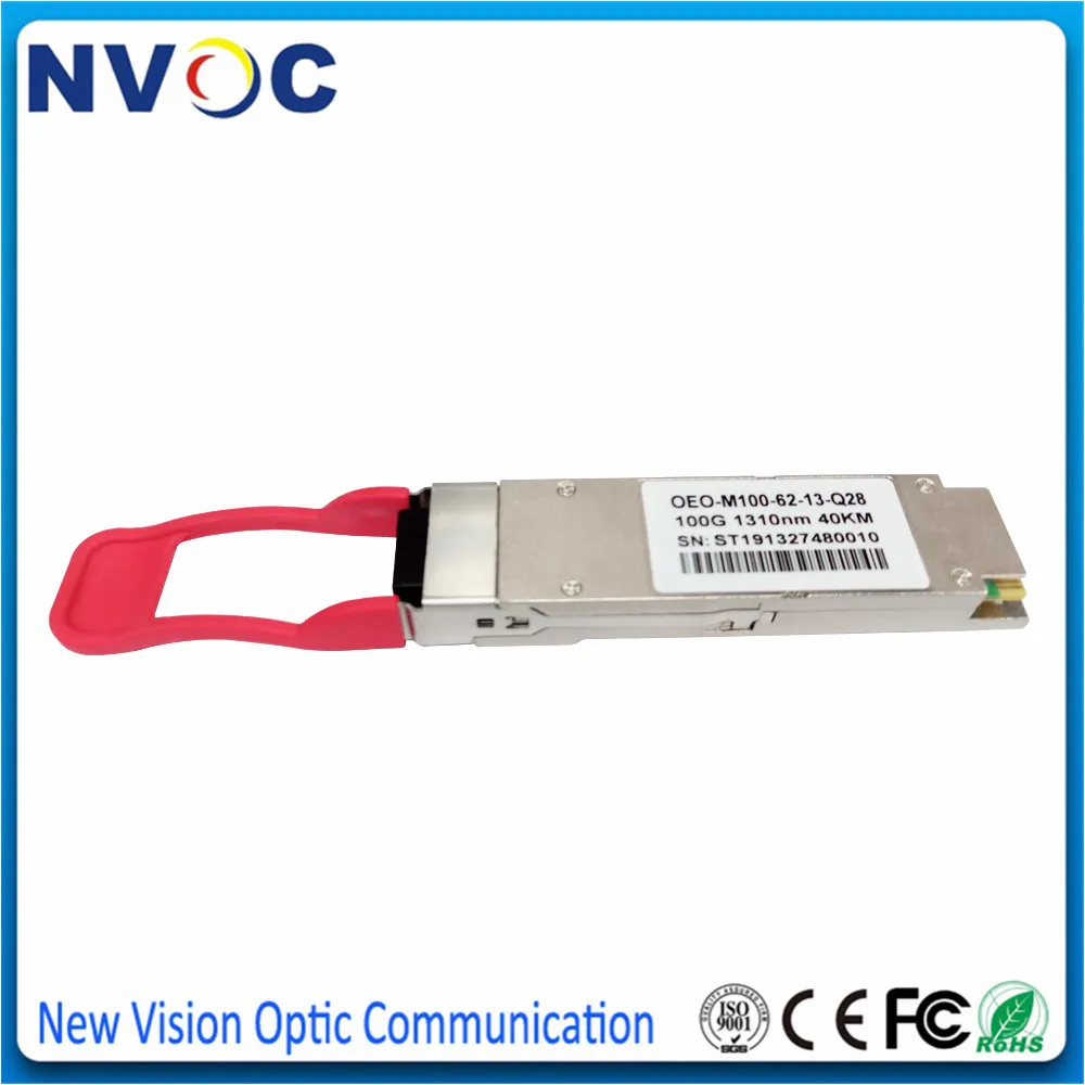 QSFP28-LSER4 100G QSFP28 ER4 40km LC LWDM волоконно-оптический трансивер Дуплексный DOM Модуль -