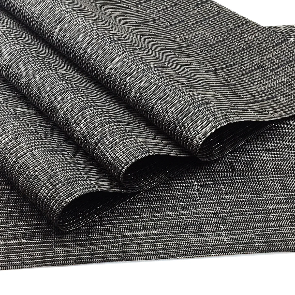 Черный контрастный стильный Настольный коврик настольная подставка из ПВХ