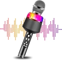 2022 karaoke microphone for kids wireless bluetooth karaoke portable mic speaker player recorder for ktv birthday party