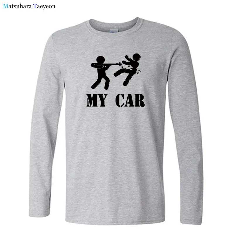 

Funny Don't Bump My Car Printed T Shirt for Men Autumn New Cool T Shirt Casual Streetwear Shirt Men Cotton Long Sleeve Top Shirt