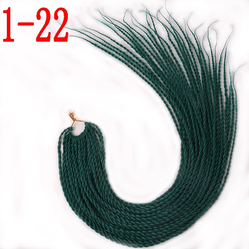 T1B/4/30 MERISIHAIR Ombre Сенегальские крученые волосы на крючках косички 24 дюйма 30 корней/упаковка синтетические плетеные волосы для женщин серые, синие, розовые, бро - Цвет: T1B/4/30