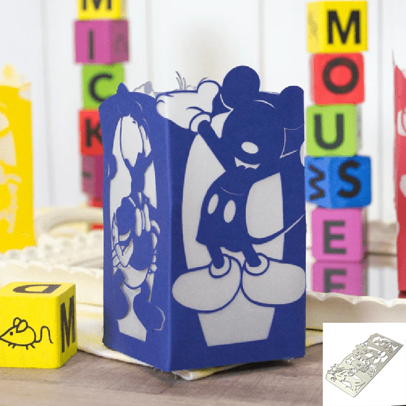 

Miss Vintage Metal Cutting Dies 3D Cute Mouse Lantern Box DIY Scrapbooking Album Decoration Embossing Paper Card Craft