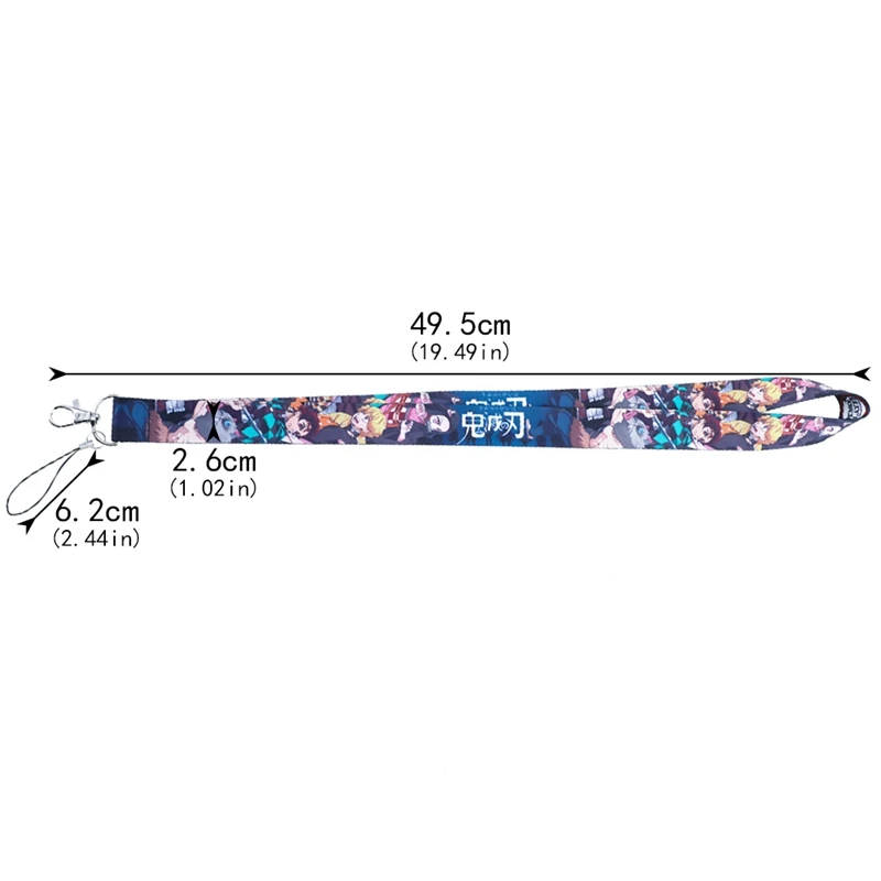 

Animation Demon Slayer Figure Mobile Phone Strap Neck Lanyard Rope Keychain Strap Keyring