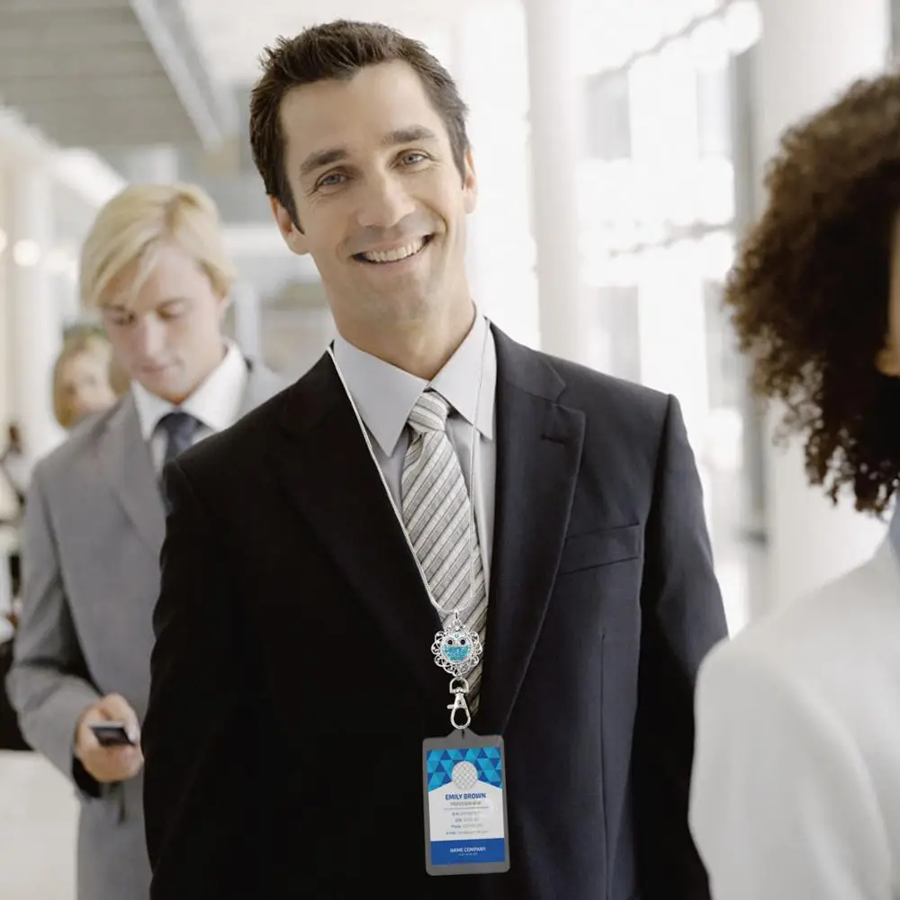 Idclip Цветочный шнурок держатель для значков ожерелье ювелирные изделия подвеска