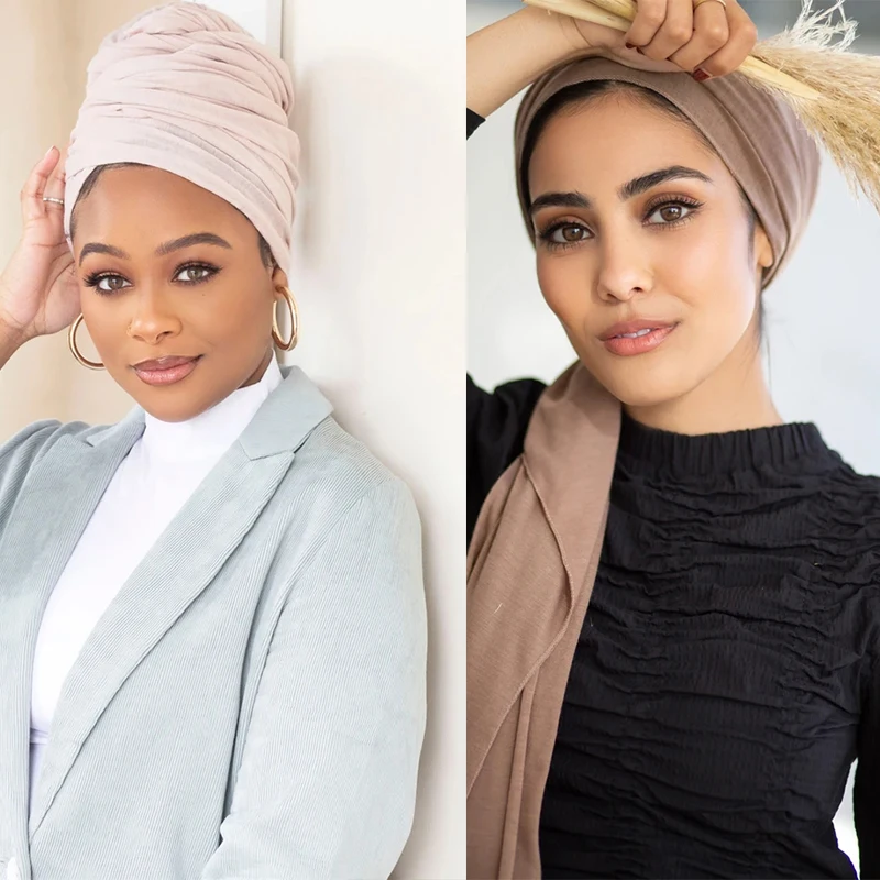 

170x60cm Fashion Modal Cotton Jersey Hijab Scarf Women Muslim Shawl Plain Soft Turban Head Wraps Islamic Africa Headband