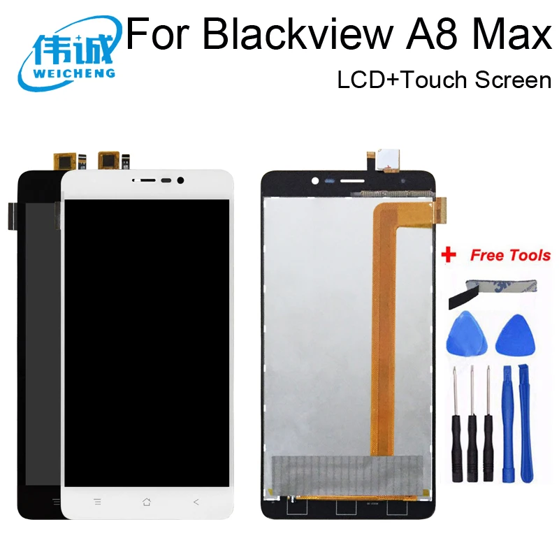ЖК-дисплей с сенсорным экраном 5 дюйма для Blackview A8 Max сенсорный ЖК-экран цифровым