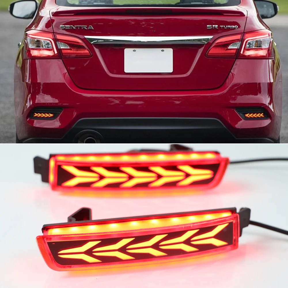 Автомобильный мигающий 2 шт. для Nissan Sentra Sylphy 2012 2013 2014 2015 2016 2017 2018 светодиодный