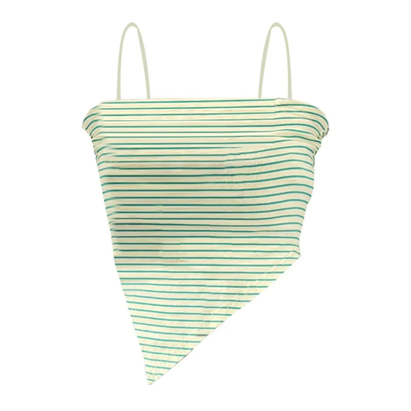 

Summer Korean Style Tank Tops Women Inside Wear Striped Design Camisole Vest Ladies Summer Camisole Stripped Top