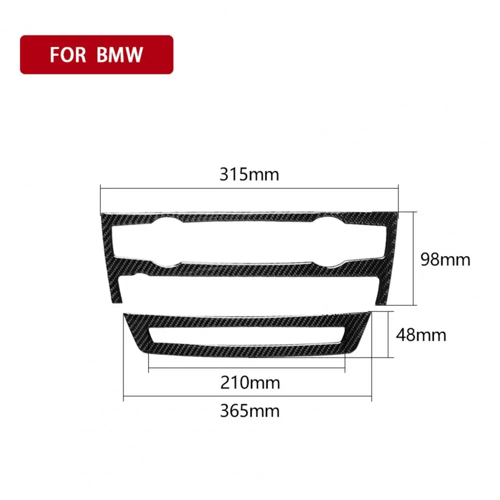 

2Pcs Car Air Conditioning Decor Frame Decorative Stickers for BMW E70 E71 X5 X6 Interior Accessories Mouldings