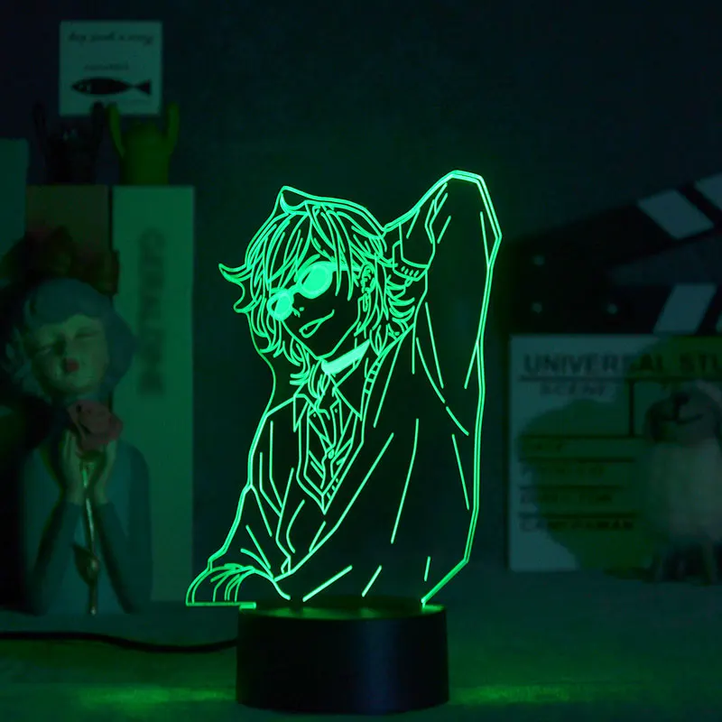 

Creative Animation My Hero Academia 3D Night Light Bluetooth Audio APP 16 Colors Variable with Remote Control Anime Led Light