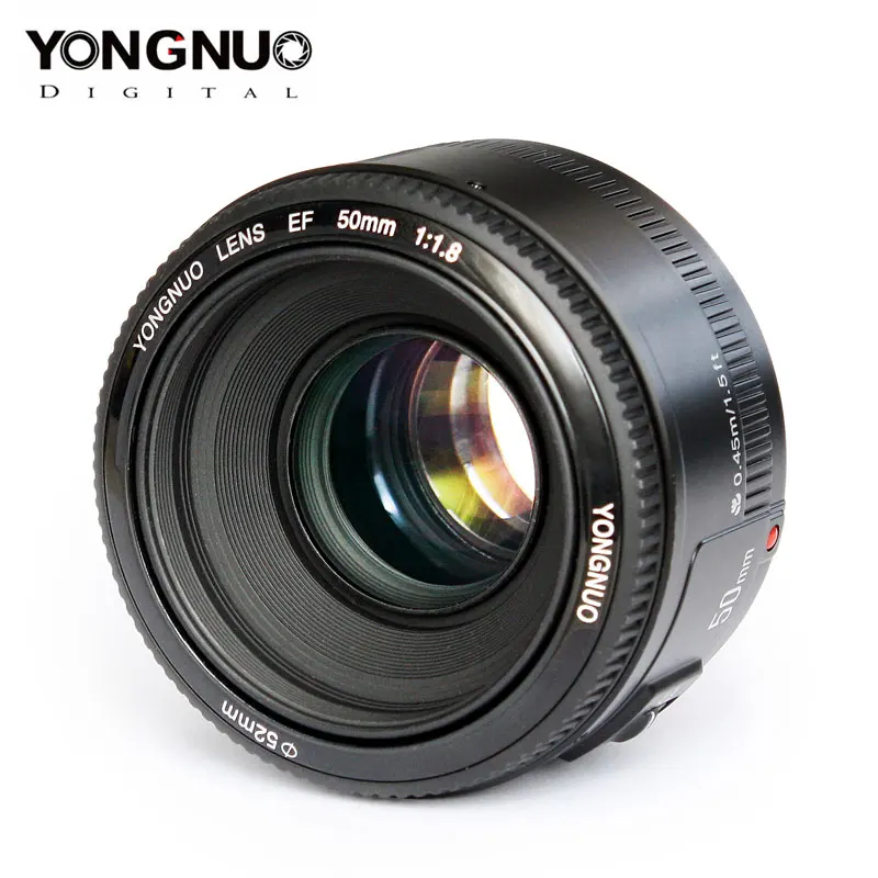 Объектив YONGNUO YN EF 50 мм f/1 8 AF для Canon EOS 350D 450D 500D 600D 650D 700D апертура автофокус f1.8