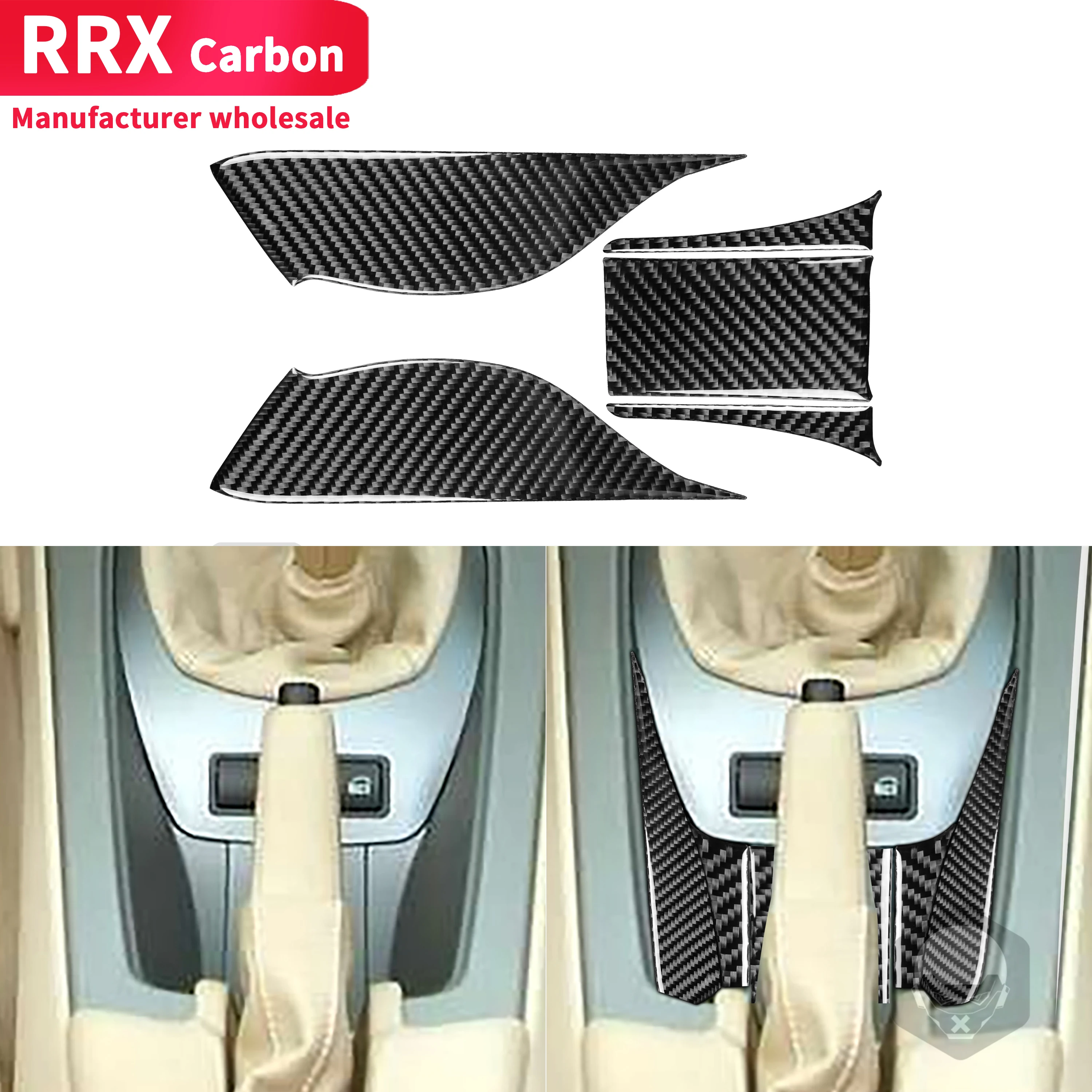 

For BMW Z4 E85 2003 2004 2005 2006 2007 2008 Carbon Fiber Stickers Black Color Water Cup Holder Panel Frame Protection Interiors